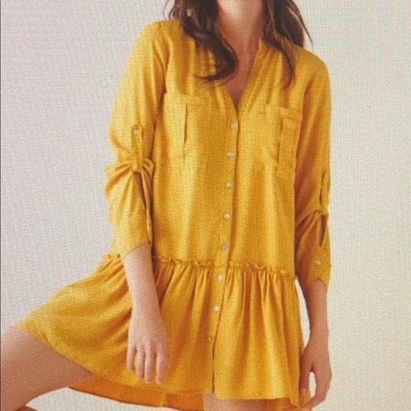 Zara Dresses & Skirts - Zara mustard color dress